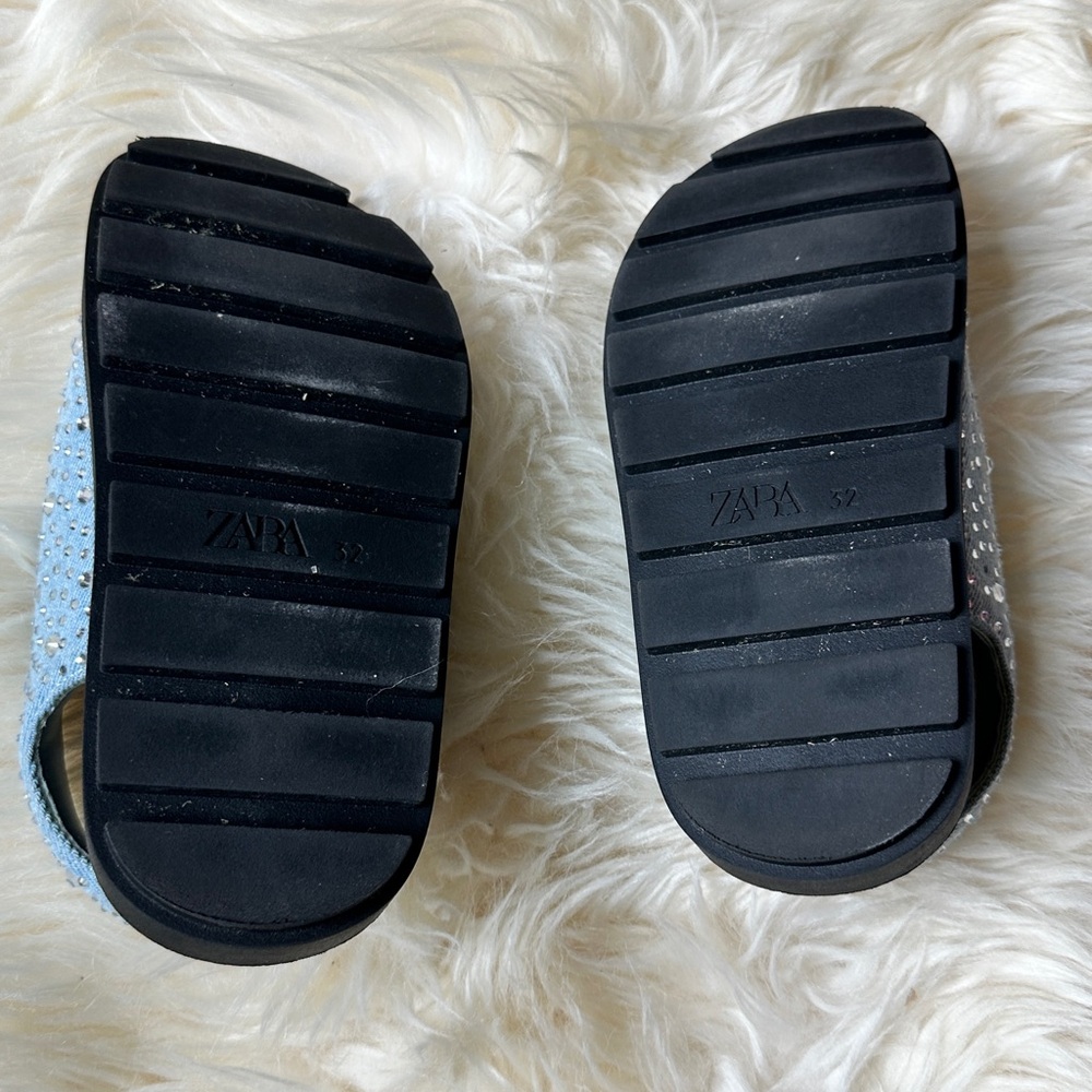 Zara Kids Light Blue Sandals - Picture 4 of 8
